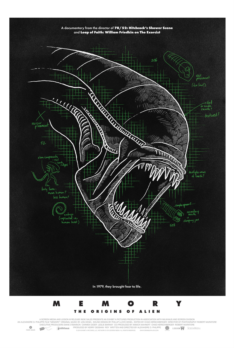 The poster for Memory: The Origins of Alien.